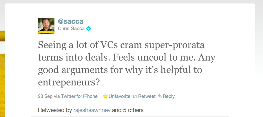 Why Super Pro-rata Rights are Not a Good Deal for Entrepreneurs