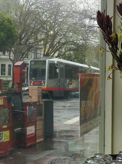 MUNI to the rescue on the torrential downpour of the year in San Francisco.