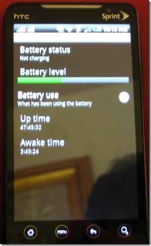 Update on the Sprint HTC EVO Battery Debate: Not Bad, Really. See Yourself.