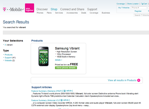 Samsung Vibrant (Galaxy S) Android Superphone Free?