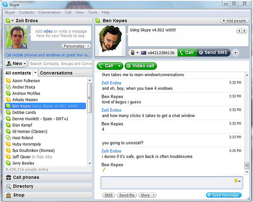 The Skype Beta Downgrade – First Impressions