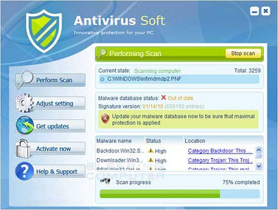 Cleaning up after Antivirus Soft on Vista