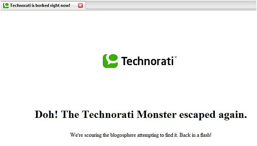 Technorati Monster a Casualty of Layoffs?