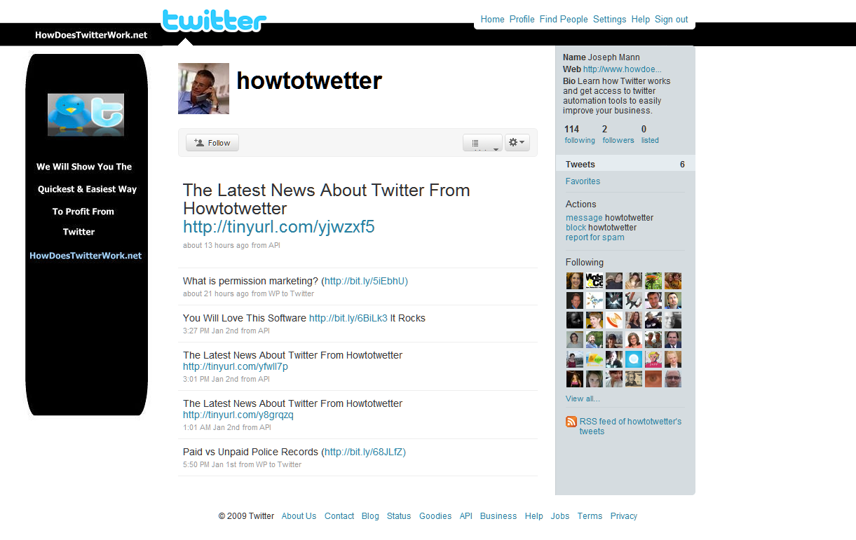 Twitter Marketing Hell: New Site by Steven Hodson