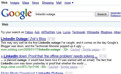 LinkedIn’s Revenge: TechCrunch Down