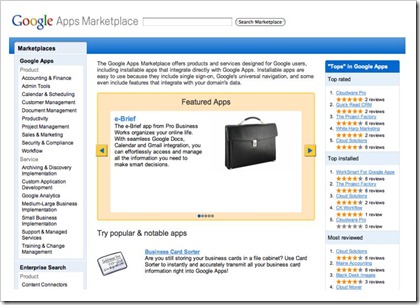 The Skinny on Google's New SMB Application Marketplace