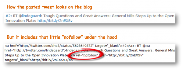 Blogging Those Tweets? Get Rid of the Nofollows