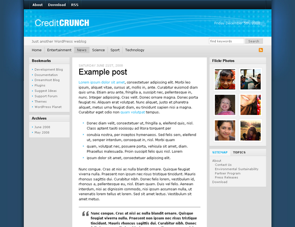 Credit Crunch Has Reached the Blogosphere