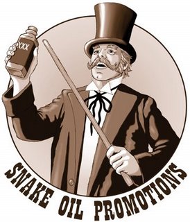 Bring on the Snake Oil Sales person and Mr Know it ALL