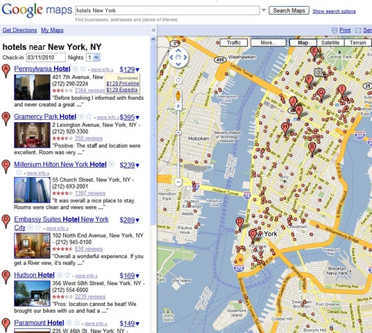 Google Maps Experiment with Hotel Prices – Just Remember to Check In