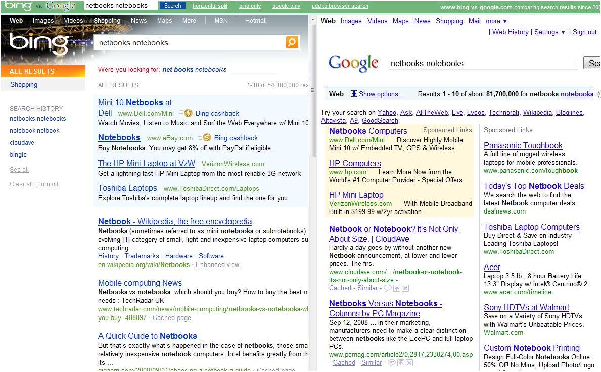 Bing – Google Mashups in Abundance