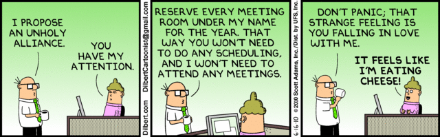 Meetings: Dilbert vs Kevin Rose