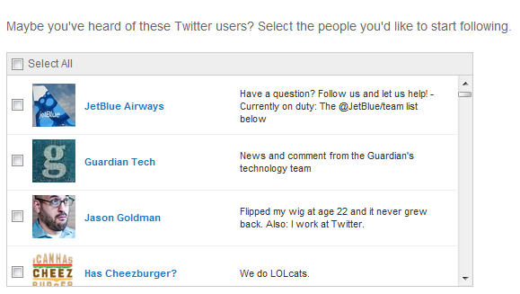 Twitter Suggested User List to Be More Programmatically Chosen