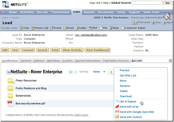 It’s All About the Suite – NetSuite Enters the Box
